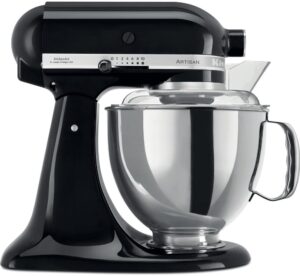 Купить Миксер KitchenAid Настольный миксер с откидным блоком  Artisan 4.8 л, черный - 4D-13416763 из реестра по лучшей цене