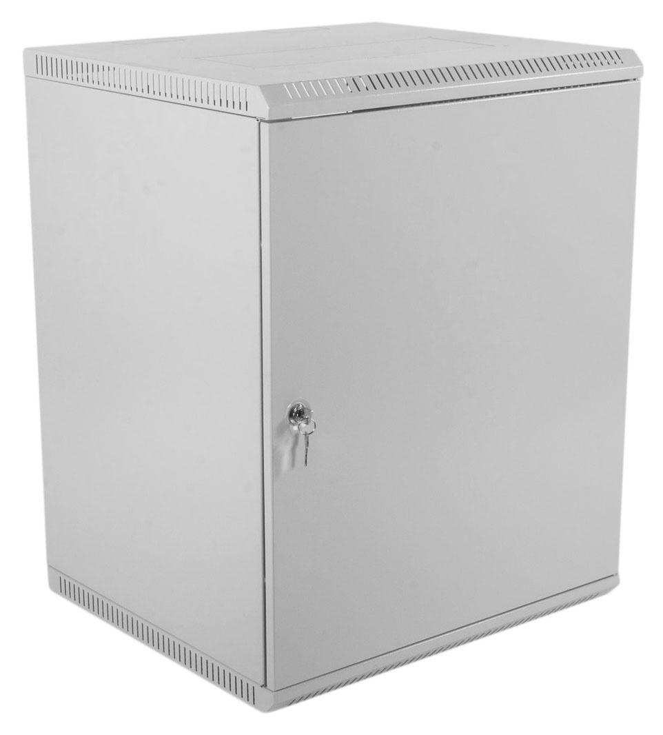 Шкаф коммутационный ЦМО ШРН-ЭКОНОМ (ШРН-Э-18.650.1) настенный 18U 600x650мм пер.дв.стал.лист 85кг серый 600мм 31кг 930мм