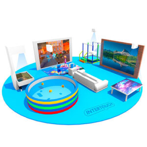 Купить Интерактивный мультикомплекс TouchToys 9 в 1 с функцией интерактивного пола, интерактивной песочницы, интерактивного стола, интерактивного тира, батута, стены, бассейна, домашнего кинотеатра - GN-5112827 из реестра по лучшей цене