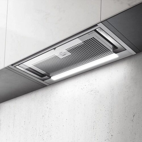 Вытяжка встраиваемая Elica Glass Out IX/A/90 нержавеющая сталь управление: кнопочное (1 мотор)