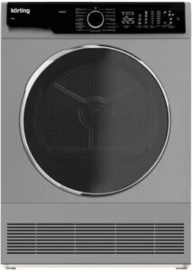 Купить Сушильная машина Korting/ Сушильная машина , ГЛУБИНА 64 см,загрузка 10 кг,  сенсорное управление в поворотным JOG регулятором, барабан PEARL, Цифровой дисплей с отображением времени до окончания программы, 15 программ, отложенный старт до 24-х часов, Конт - 4D-12854645 из реестра по лучшей цене