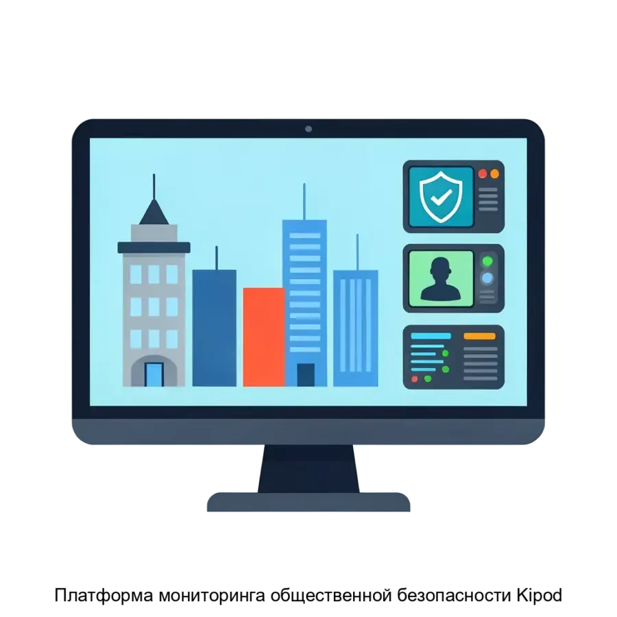 Платформа мониторинга общественной безопасности Kipod представляет собой комплексное решение. Основная задача: мониторинг безопасности города видеоаналитикой.