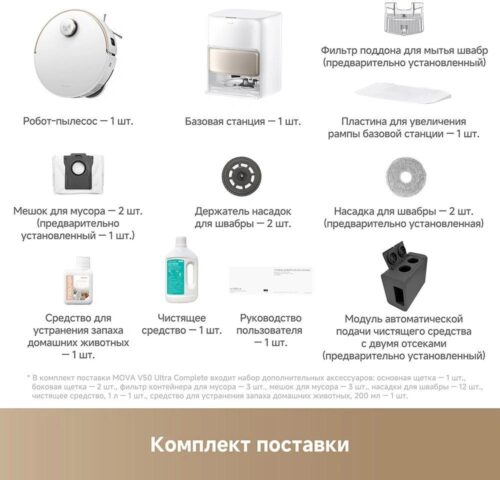 Пылесос-робот Trouver V50 Ultra Complete 75Вт белый — изображение 10