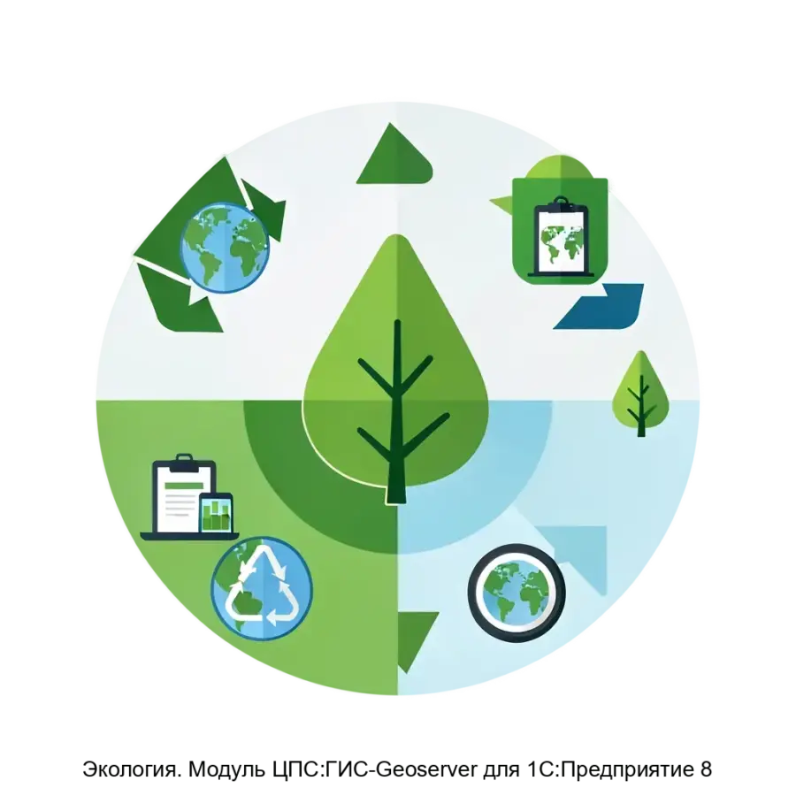 Экология. Модуль ЦПС:ГИС-Geoserver для 1С:Предприятие 8 — Модуль «ЦПС:ГИС-Geoserver» для 1С:Предприятие 8 разработан для автоматизации государственного управления и управления регионами.