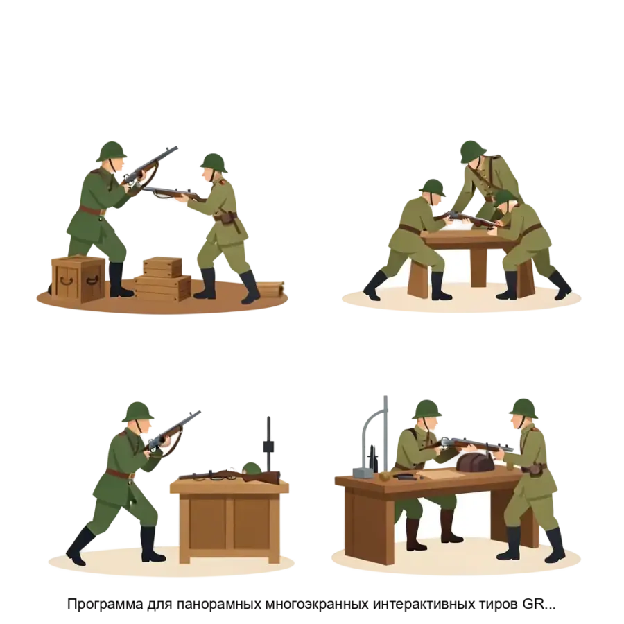 Программа для панорамных многоэкранных интерактивных тиров GREAT WAR: STORIES MS — Программа для панорамных многоэкранных интерактивных тиров «GREAT WAR: STORIES MS» предназначена для создания исторических стрелковых.