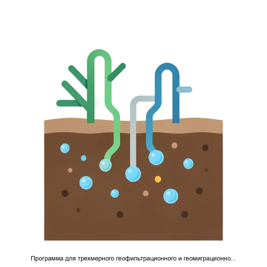Программа для трехмерного геофильтрационного и геомиграционного моделирования (GeRa/V1) — Программа используется для поддержки обоснования безопасности объектов применения атомной энергии.