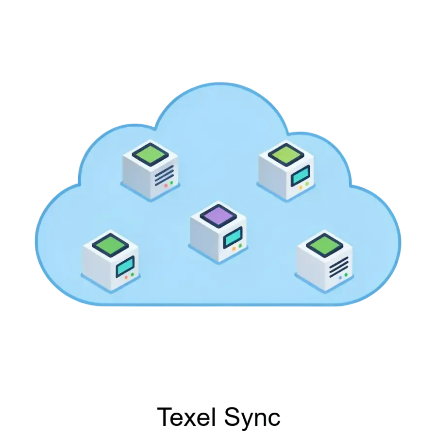 Texel Sync — Программа запускается с операционной системой и функционирует в фоновом режиме, что позволяет оптимизировать нагрузку на интернет-соединение и центральный процессор устройства.