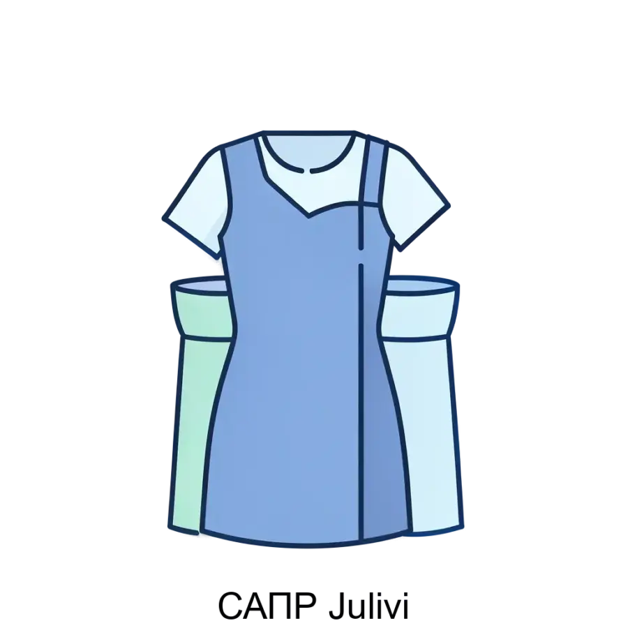 Программный комплекс САПР Julivi предназначен для профессионального конструирования одежды и управления процессами в швейном производстве. Основная задача: виртуальное конструирование и производство одежды.