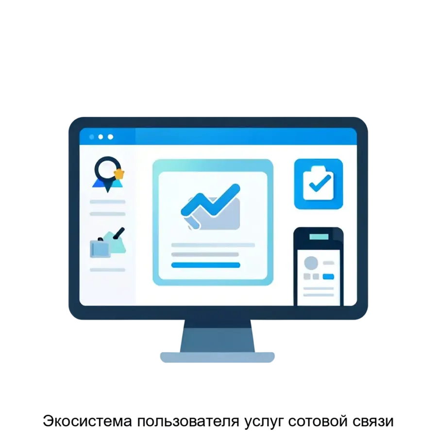 Экосистема пользователя услуг сотовой связи — Эта экосистема пользователей услуг сотовой связи предоставляет интегрированное решение для управления клиентскими обращениями и автоматизации бизнес-процессов в сфере услуг.