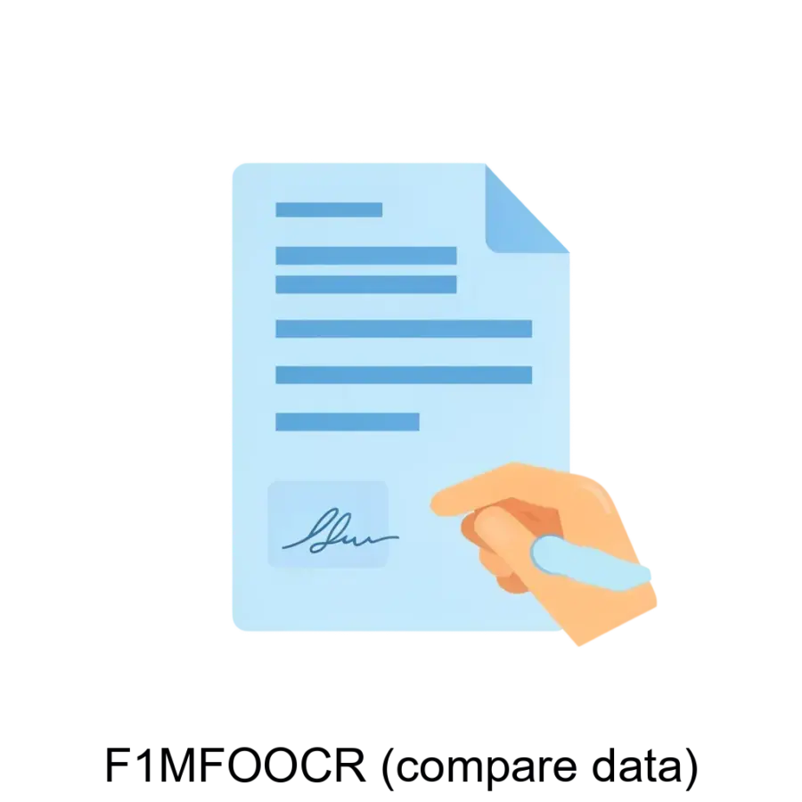 F1MFOOCR (compare data) — Программное обеспечение F1MFO-OCR предназначено для автоматизации процессов обработки данных и распознавания изображений.