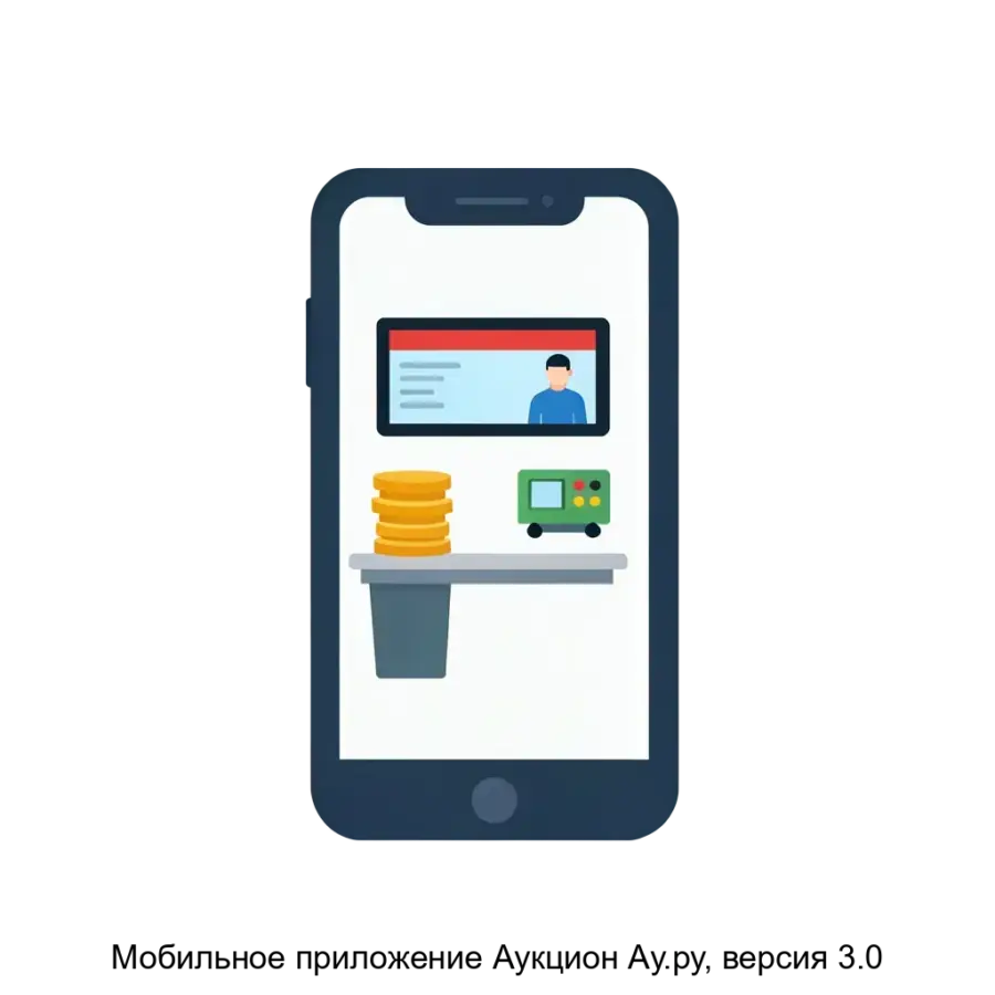 Мобильное приложение Аукцион Ау.ру, версия 3.0 — Приложение обладает множеством функциональных возможностей, включая возможность просмотра актуальных лотов. Основная задача: мобильные торги с реальным временем.