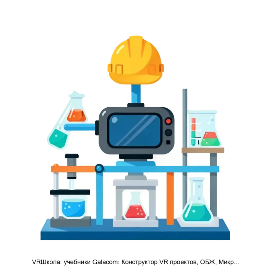 VRШкола: учебники Galacom: Конструктор VR проектов, ОБЖ, Микробиология, Геропротектор zoo — С помощью данного ПО пользователи могут создавать и управлять интерактивными VR-проектами.