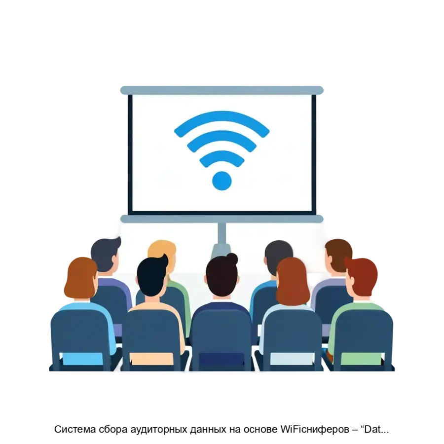 Система сбора аудиторных данных на основе WiFiсниферов – “Data Management Platform” (DMP) — Система сбора аудиторных данных на основе WiFi-сниферов, известная как «Data Management Platform» (DMP).