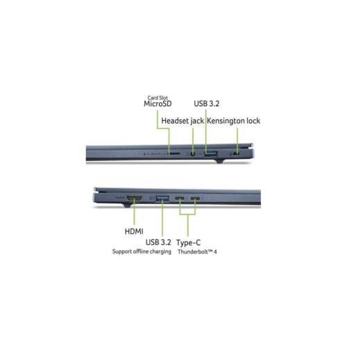 Ноутбук Acer Swift Go 14 AI SFG14-75-58NB Intel Core Ultra 5 226V/16Gb/SSD1Tb/14"/OLED/WUXGA/1920x1200/60Hz/NoOS/Blue/1.24kg (NX.JNBCD.007) — изображение 15