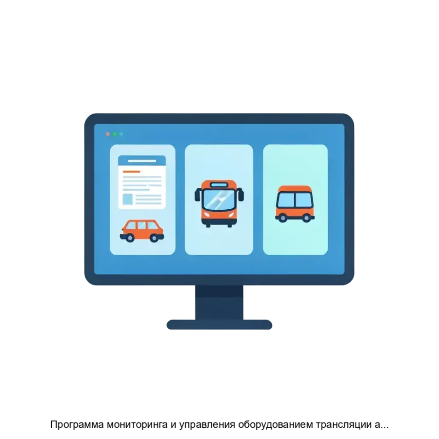 Программа мониторинга и управления оборудованием трансляции автоматизированной системы управления трансляциями на транспортных средствах (ПО мониторинга и управления АСУ УТ) — Программа мониторинга и управления.