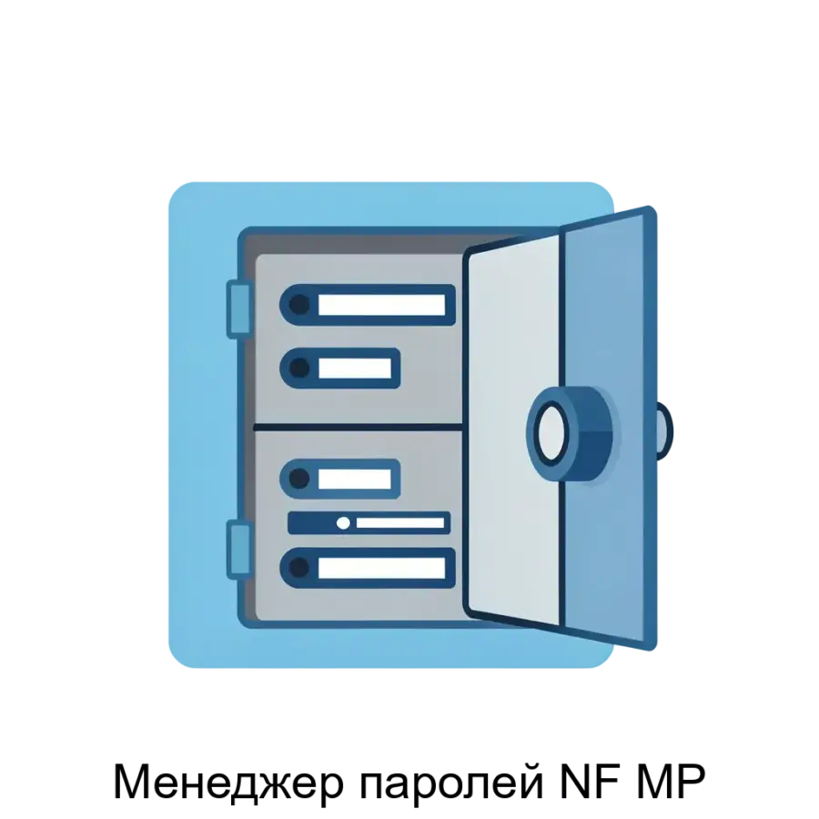 Менеджер паролей NF MP представляет собой безопасное корпоративное программное решение, предназначенное для хранения и организации доступа к паролям для различных систем и сервисов.