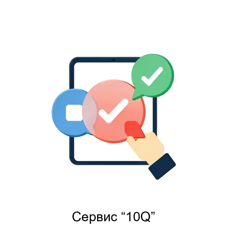 Сервис “10Q” — Сервис «10Q» представляет собой мощное цифровое решение, предназначенное для организации и управления процессами обратной связи в реальном времени. Основная задача: анализ обратной связи в реальном времени.