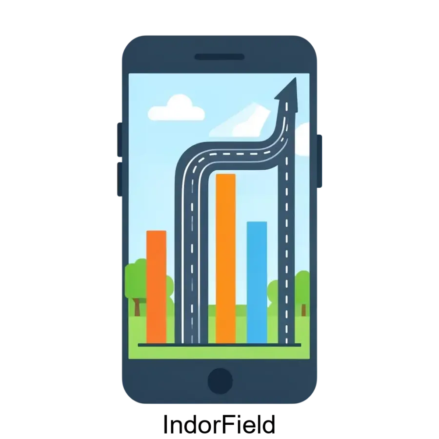 IndorField — ИндорФилд — это мобильное приложение, встроенное в экосистему программных продуктов «ИндорСофт» и предназначенное для сбора полевых данных, связанных с паспортизацией автомобильных дорог.