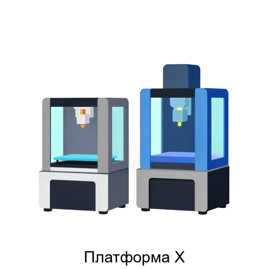 Программное обеспечение "Платформа X" предназначено для управления и мониторинга работы 3D-принтеров, работающих по технологии FFF (fused filament fabrication), производимых ООО «Пикасо 3D».
