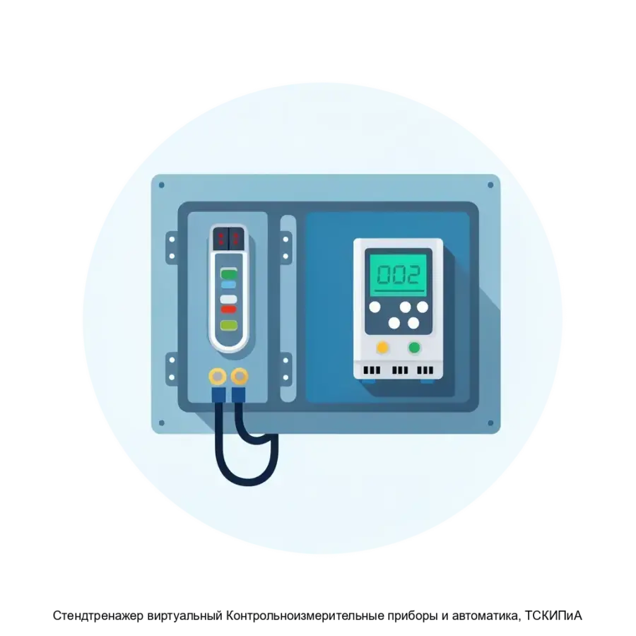 Cтендтренажер виртуальный Контрольноизмерительные приборы и автоматика, ТСКИПиА — Установленный стенд-тренажер виртуальный «Контрольно-измерительные приборы и автоматика».