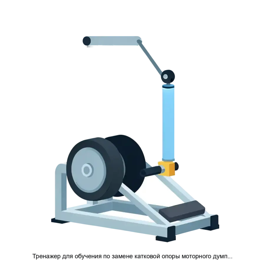 Тренажер для обучения по замене катковой опоры моторного думпкара — Тренажер обеспечивает обучение в виде имитации реальных производственных процессов.