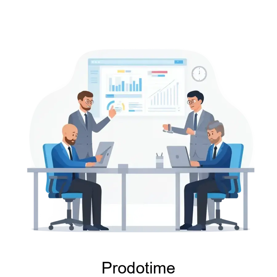 Программное обеспечение Prodotime представляет собой систему мониторинга продуктивности сотрудников, предназначенную для анализа их работы и повышения эффективности рабочих процессов.