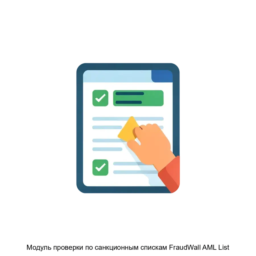 Программный продукт Модуль проверки по санкционным спискам FraudWall AML List предназначен для обеспечения безопасности информации и соответствия требованиям. Основная задача: автоматическая санкционная проверка данных.