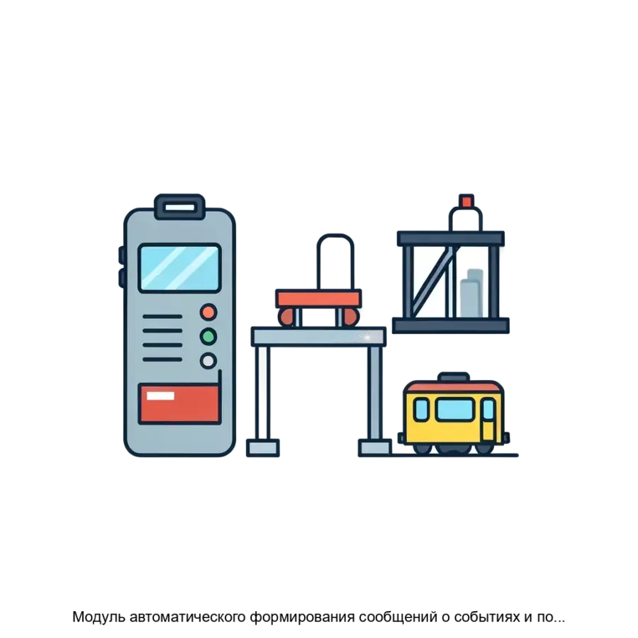 Модуль автоматического формирования сообщений о событиях и положении объектов контроля на станции (ЦЖС.МАФС). Основная задача: автоматизированное сообщение о состоянии железнодорожных объектов.