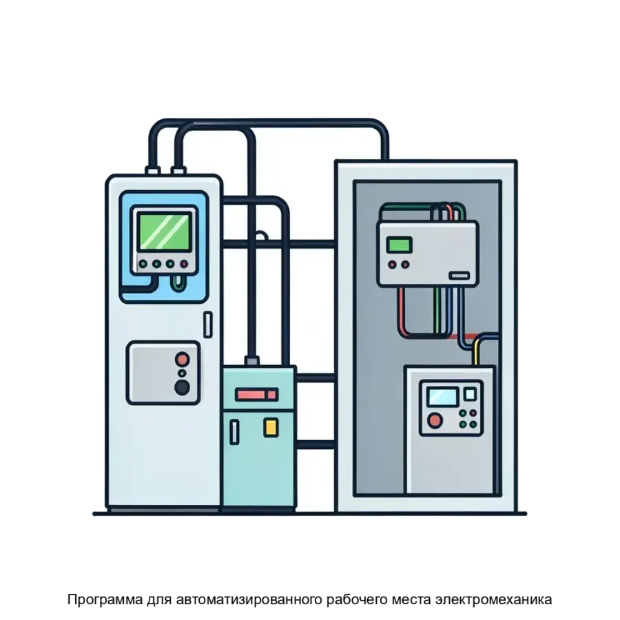 Представленная программа для автоматизированного рабочего места электромеханика разработана для повышения эффективности работы специалистов в области.