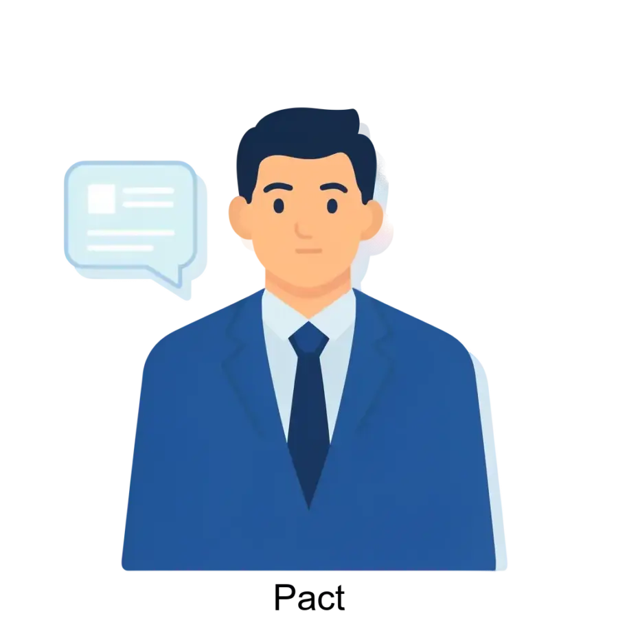 Pact - это современная интеграционная платформа, обеспечивающая поддержку различных мессенджеров и социальных сетей для бизнеса. Основная задача: умная коммуникация бизнес-клиент через мессенджеры.