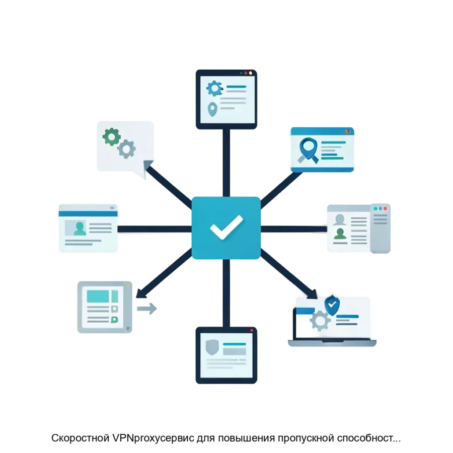 Скоростной VPNproxyсервис для повышения пропускной способности интернетканалов с применением нейросетевых алгоритмов Tecman VPN — Сервис обеспечивает высокую скорость передачи данных и низкое время задержки.