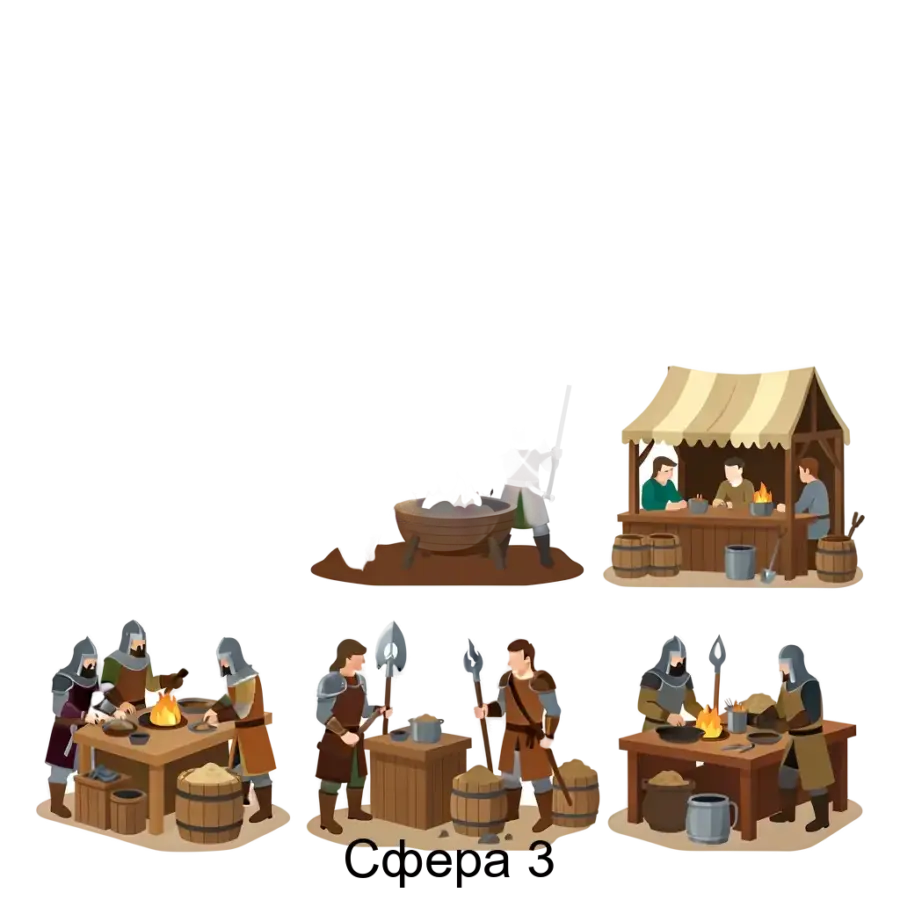 Сфера 3 — Каждый класс обладает уникальными способностями и стилем игры, что позволяет игрокам выбирать подходящий для себя стиль взаимодействия в игровом мире.