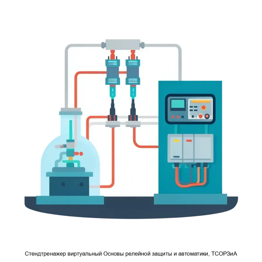 Cтендтренажер виртуальный Основы релейной защиты и автоматики, ТСОРЗиА — программное обеспечение является виртуальным аналогом реального учебного стенда.