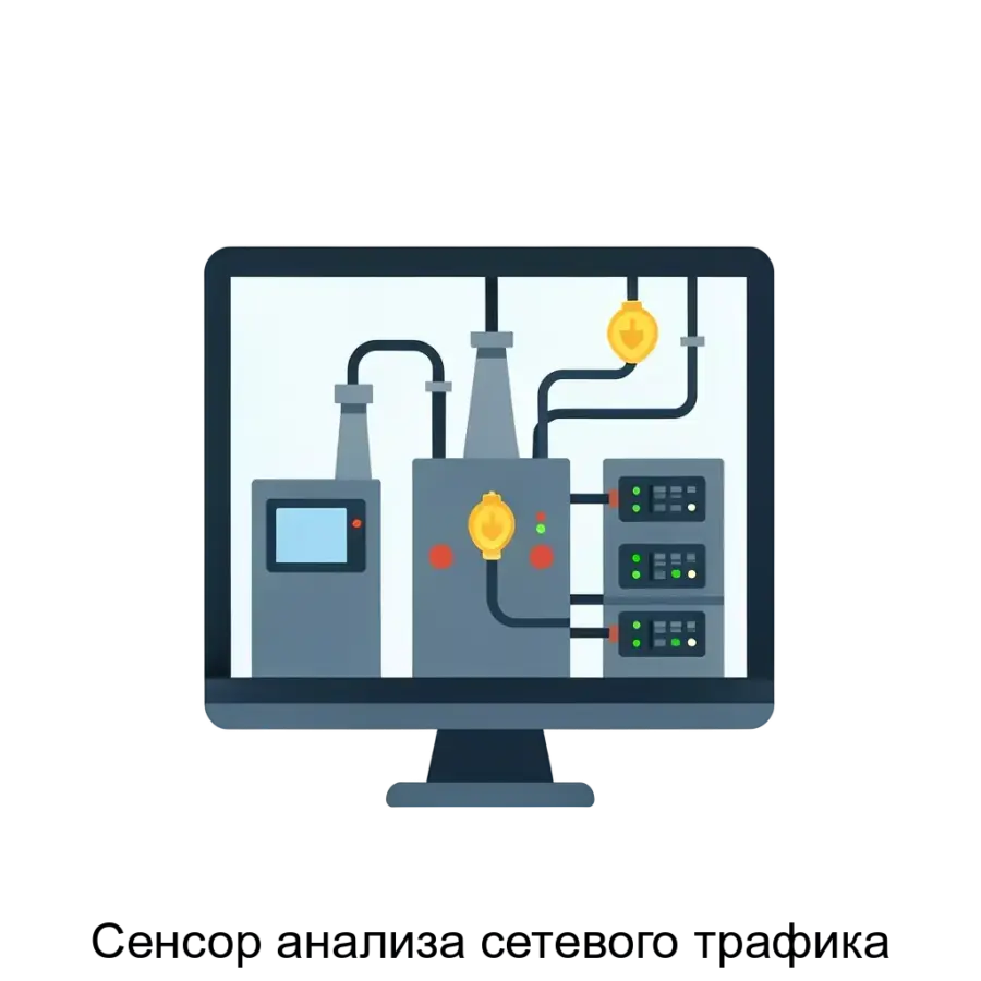 Сенсор анализа сетевого трафика — Этот продукт используется для мониторинга и обнаружения различных аномалий в сетевой среде, что способствует повышению безопасности технологических процессов.
