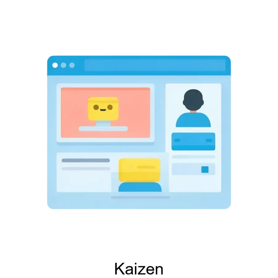 Kaizen – это платформа для создания сайтов, предлагающая интуитивный интерфейс и обширную библиотеку блоков, позволяющих быстро и легко создавать адаптивные веб-страницы.