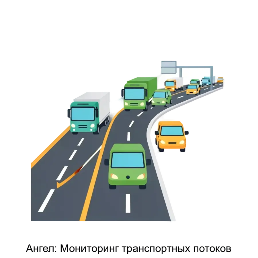 Информационная система "Ангел: Мониторинг транспортных потоков" разработана для обеспечения эффективного контроля транспортных потоков и оперативного реагирования на изменения.
