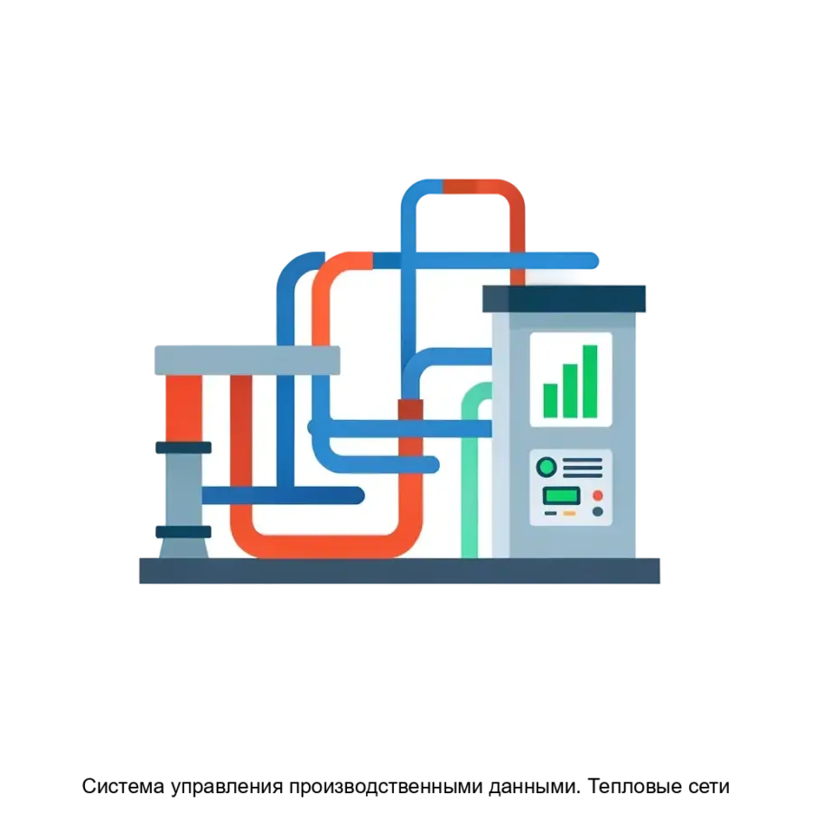 Система управления производственными данными. Тепловые сети — Программное обеспечение «Система управления производственными данными. Основная задача: автоматизация учета и аналитики тепловых сетей.