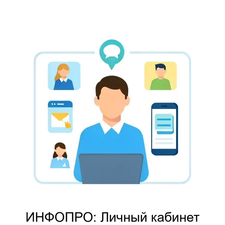 ИНФОПРО: Личный кабинет представляет собой комплексное цифровое решение, предназначенное для повышения эффективности взаимодействия с клиентами и потребителями как физических.