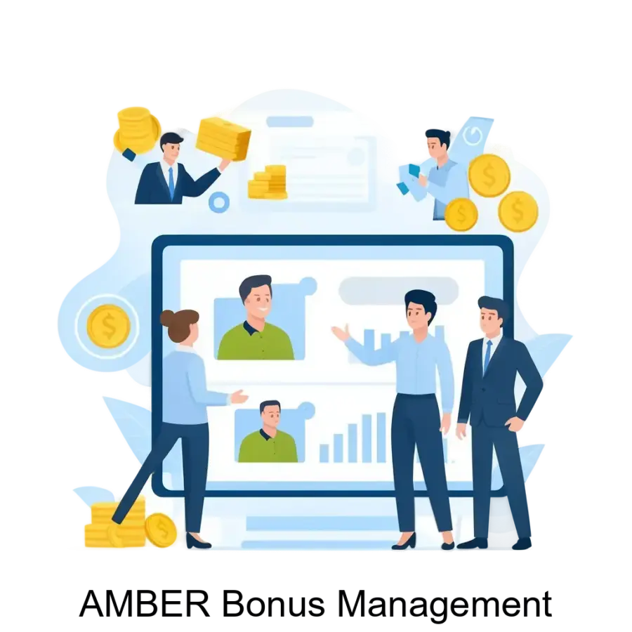 Управление комиссионным вознаграждением агентов.AMBER Bonus Management предназначен для крупных предприятий и банков с большим числом сотрудников. Основная задача: автоматизированный расчёт продаж и бонусы сотрудников.