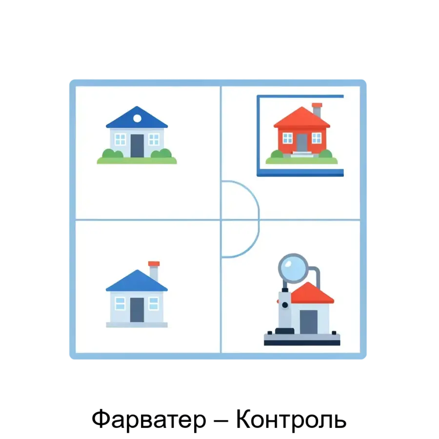 «Фарватер – Контроль» - геоинформационная система обеспечения деятельности для территориально-распределенной деятельности организации. Основная задача: **Карта контроля нарушений территориальных объектов**.