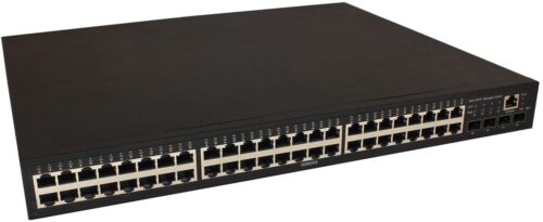 Коммутатор/ OSNOVO Управляемый L2 PoE коммутатор Gigabit Ethernet на 48 RJ45 PoE + 4*GE SFP, до 30W на порт, суммарно до 800W