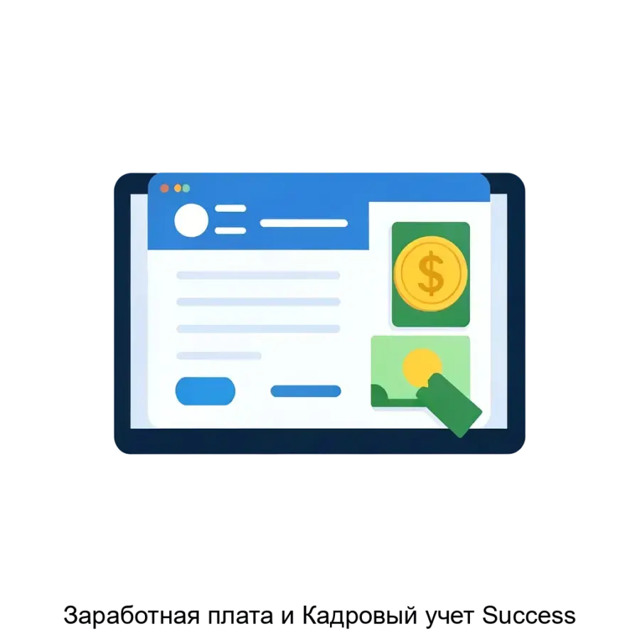 Заработная плата и Кадровый учет Success — Программа "Заработная плата и Кадровый учет" предназначена для автоматизации процессов расчета заработной платы и ведения кадрового учета на предприятиях любого типа и размера.