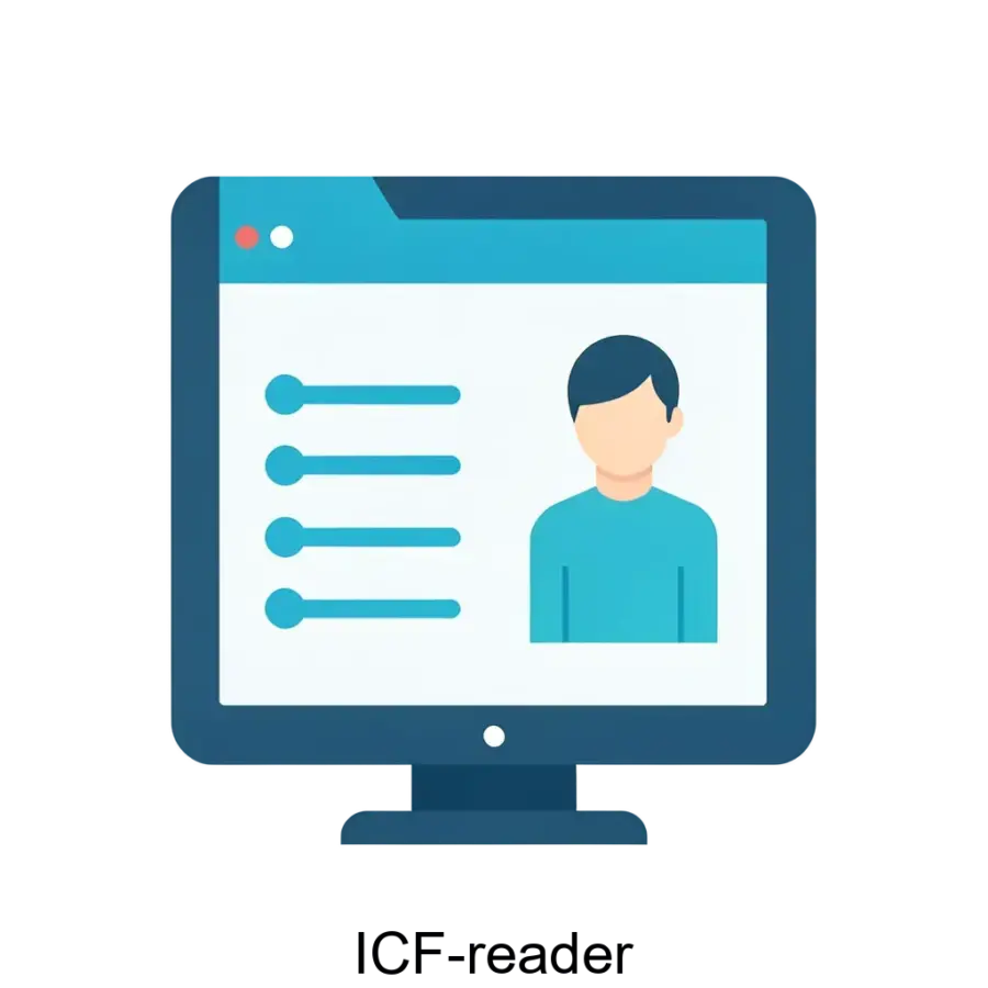 ICF-reader — обеспечивает высококачественное формирование и шифрование реабилитационного диагноза, основанного на международной классификации функционирования (МКФ).