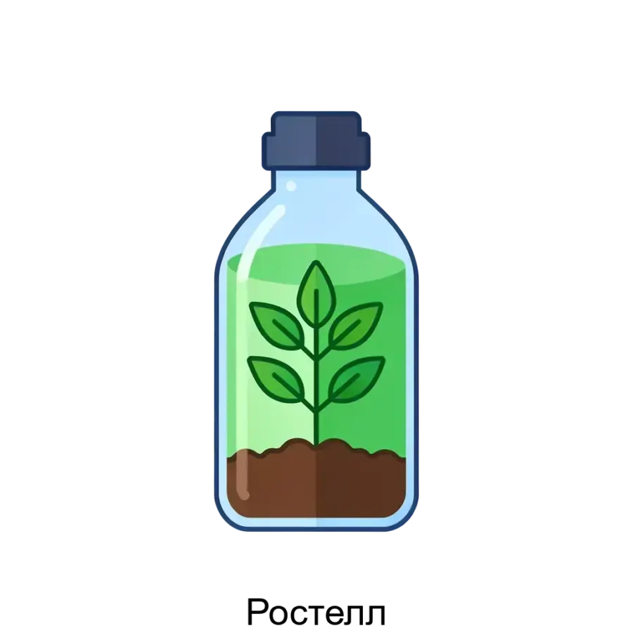 Ростелл — это инновационный продукт, предназначенный для стимулирования роста и развития растений, обеспечивая их необходимыми питательными веществами и активируя физиологические процессы.