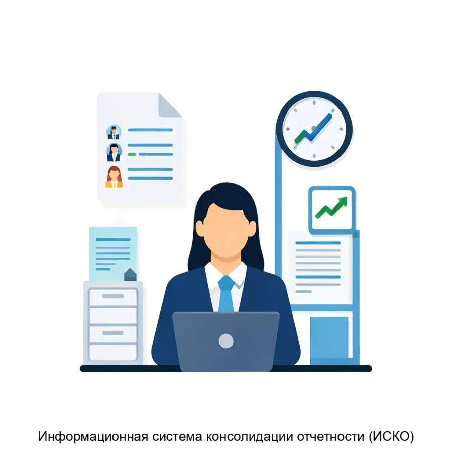 Информационная система консолидации отчетности (ИСКО) предназначена для эффективного сбора. Основная задача: **Объединение и контроль корпоративной отчётности**.