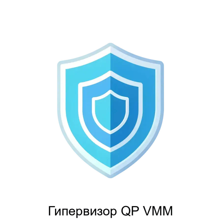 Гипервизор QP VMM является высокоэффективным программным решением для создания и управления виртуальными машинами в рамках защищённой операционной среды. Основная задача: защищённая виртуализация высокой надёжности.