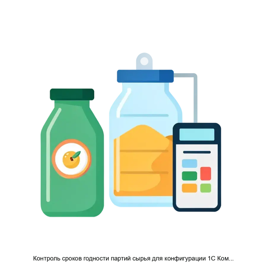 Контроль сроков годности партий сырья для конфигурации 1С Комплексная автоматизация 2 на платформе 1С Предприятие 8 — Программное обеспечение «Контроль сроков годности партий сырья» разработано для автоматизации процесса.