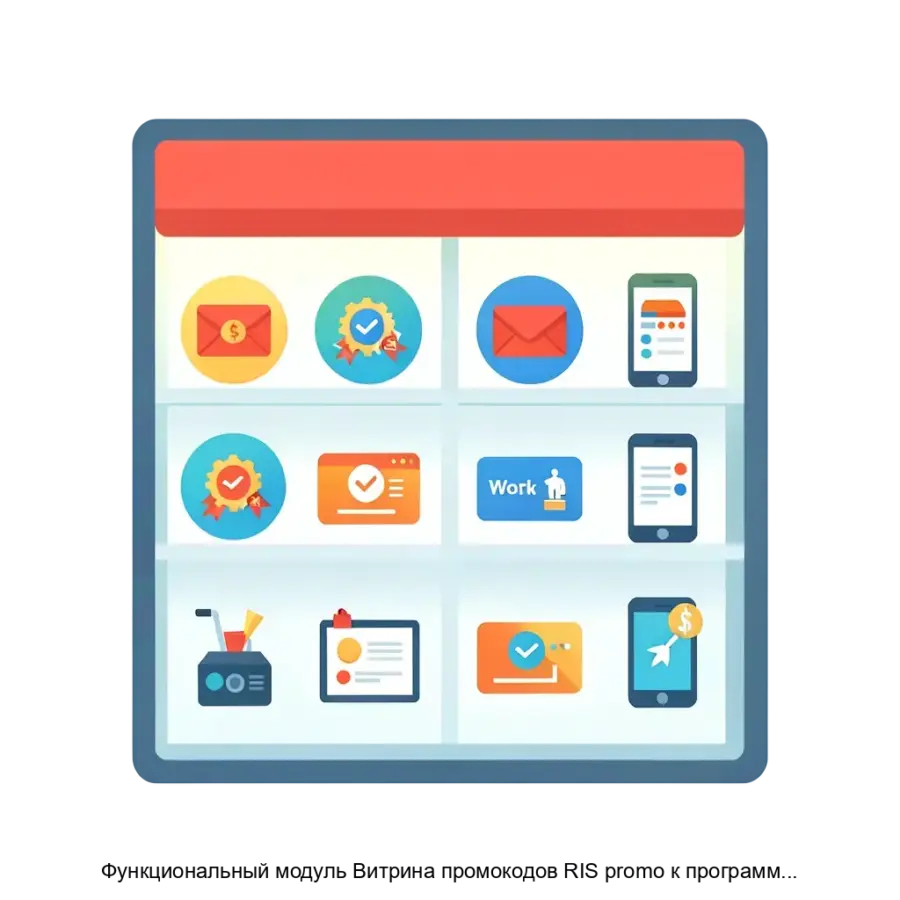 Функциональный модуль Витрина промокодов RIS promo к программному обеспечению RIS Control Panel — Функциональный модуль Витрина промокодов RIS.PROMO является важным дополнением к программному обеспечению RIS Control.