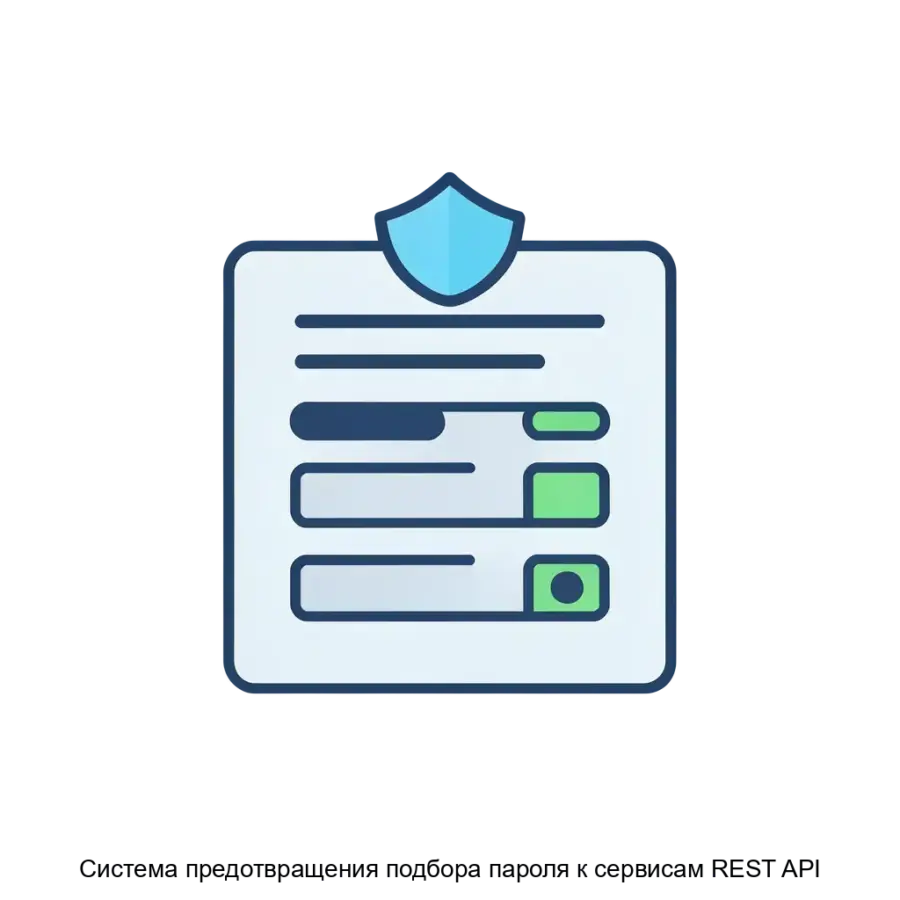 Система предотвращения подбора пароля к сервисам REST API — ПО предназначена для анализа, проходящих через неё, REST-запросов на аутентификацию пользователя с последующей блокировкой на заданное время таких запросов при.