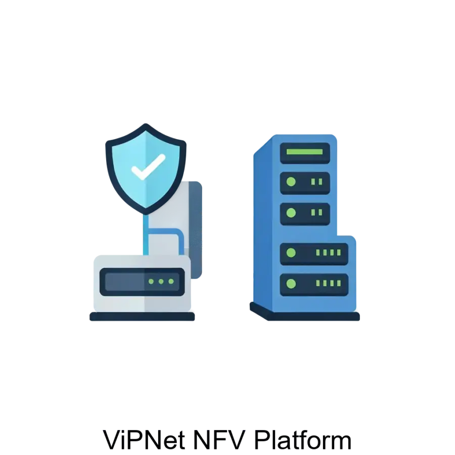 ViPNet NFV Platform – средство виртуализации, предназначенное для управления виртуализированными сетевыми функциями ViPNet. Основная задача: защищённая виртуализация сетевых функций.